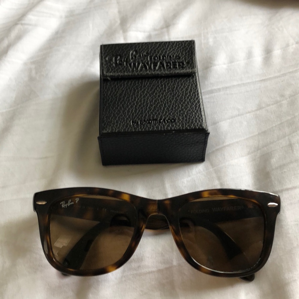 Rayban folding classic tortoise